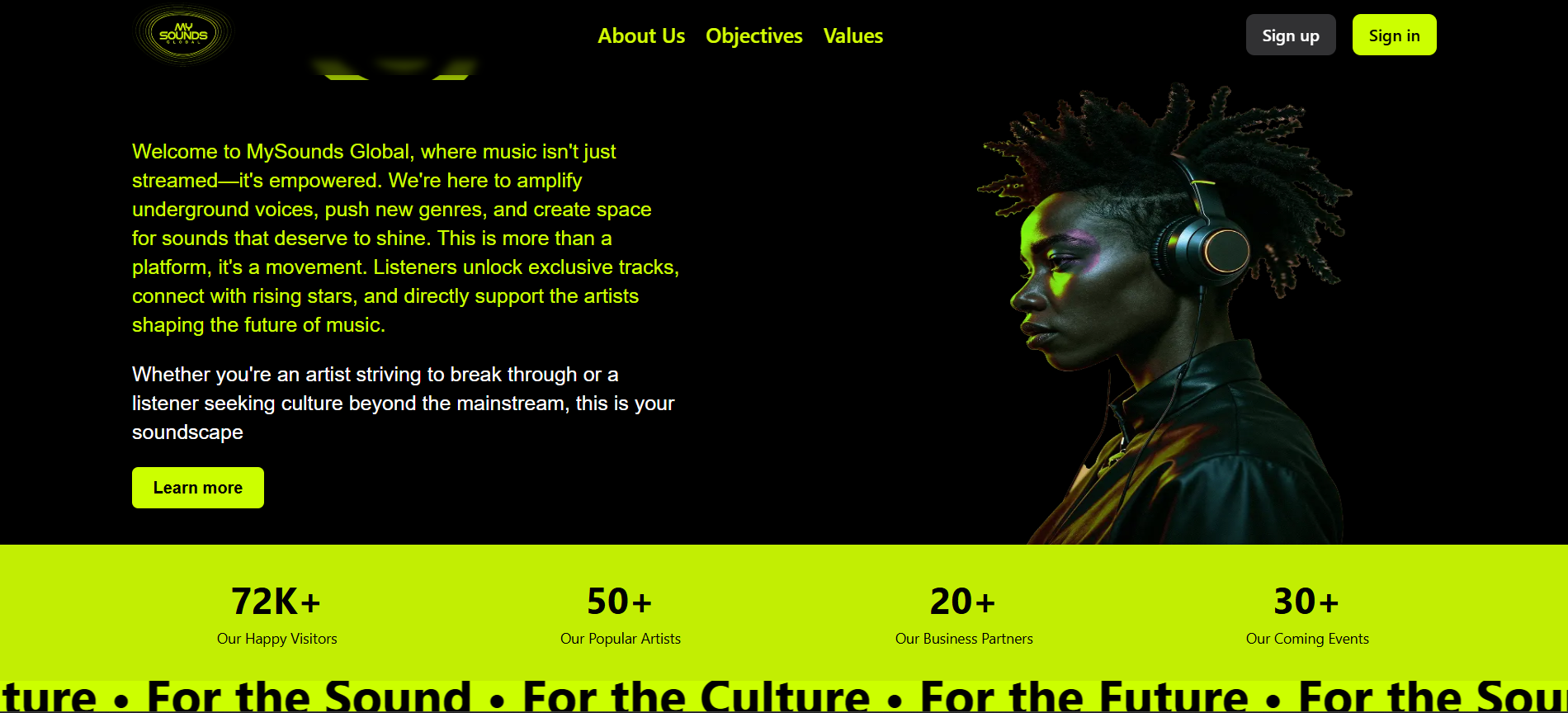 MySounds Global - Web App